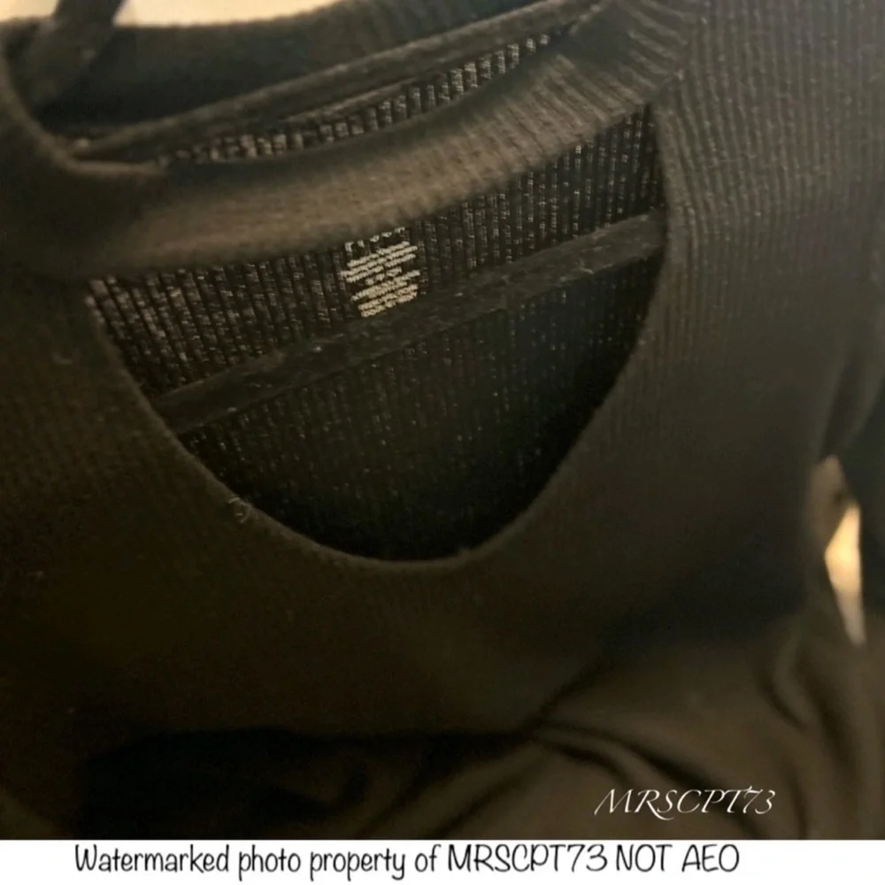 3/$19 American Eagle Soft N Sexy Plush ribbed keyhole long sleeve Tunic blouse - Picture 11 of 13